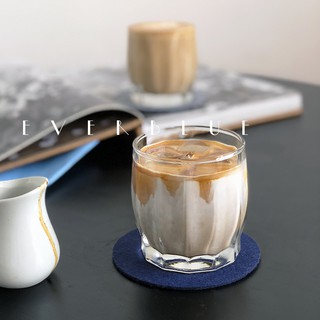แก้วน้ำ แก้วกาแฟ แก้วทรงเตี้ย สไตล์เกาหลี