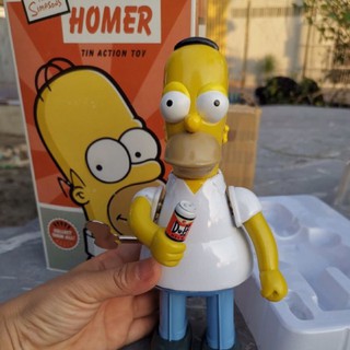 หุ่นไขลานสังกะสี simpson เก่าสะสม พร้อมกล่อง