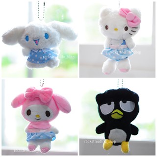 พวงกุญแจการ์ตูน ตุ๊กตา Sanrio ซานริโอ้ Cinnamonroll Kitty Mymelody Badz