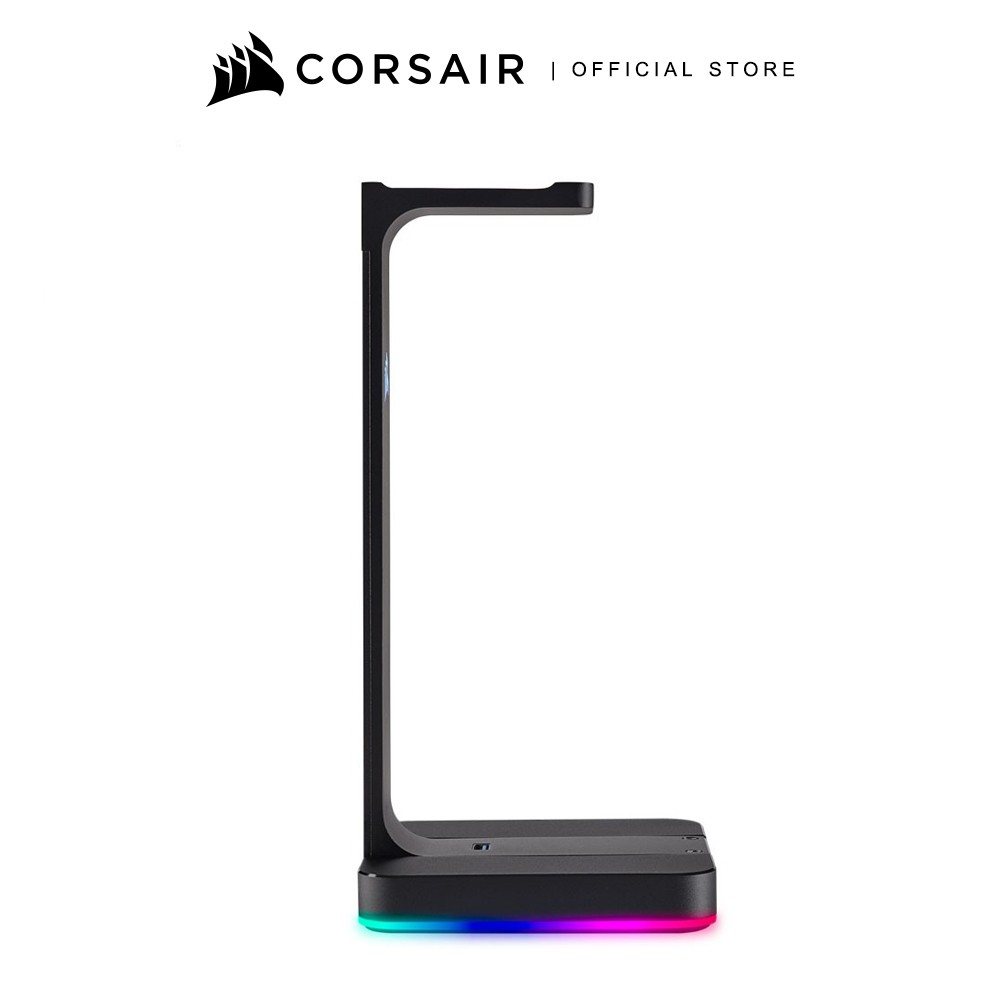 corsair gaming st100 rgb premium headset stand with 7.1 surround sound