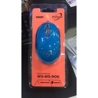 เม้าส์ Mouse USB PRIMAXX WS-MS-906 ราคาประหยัด สีสวยๆ