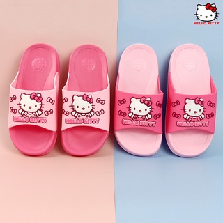 Hello Kitty รองเท้าแตะ EVA ลายการ์ตูนน่ารัก กันลื่น น้ําหนักเบา เหมาะกับเดินชายหาด ห้องน้ํา สําหรับเด็กผู้หญิง 5 ปี 0615-CJ