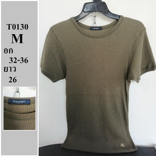 เสื้อยืดแบรนด์แท้ มือสอง ไซด์ M อก 32-36 ยาว 26 รหัส T0130