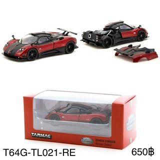 Tarmac Works 1/64 Pagani Zonda Cinque Rosso Dubai - GLOBAL64