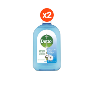 Dettol เดทตอล ไฮยีน มัลติ-ยูส ดิสอินแฟคแทนท์ เฟรช คอตตอน บรีซ 500 มล. x 2 ขวด