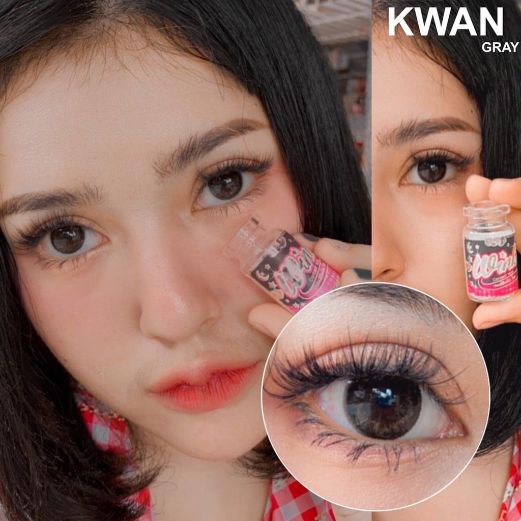 คอนแทคเลนส์ Wink kwan Gray // Brown