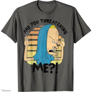 เสื้อยืดคอกลม แขนสั้น ผ้าฝ้าย 100% พิมพ์ลายอนิเมะ Beavis and Butt-Head สไตล์ยุโรป อเมริกัน สําหรับผู้ชายS-5XL