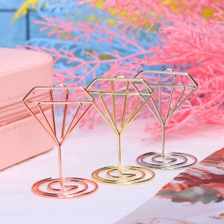 10pcs Memo Paper Holder Table Photo Holder Stands Table Number Card Holders Note Clip