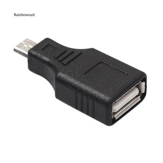 【RB】อะแดปเตอร์แปลง Usb 2.0 Female เป็น Micro USB 5 Pin Male Plug OTG สําหรับโทรศัพท์มือถือ แท็บเล็ต