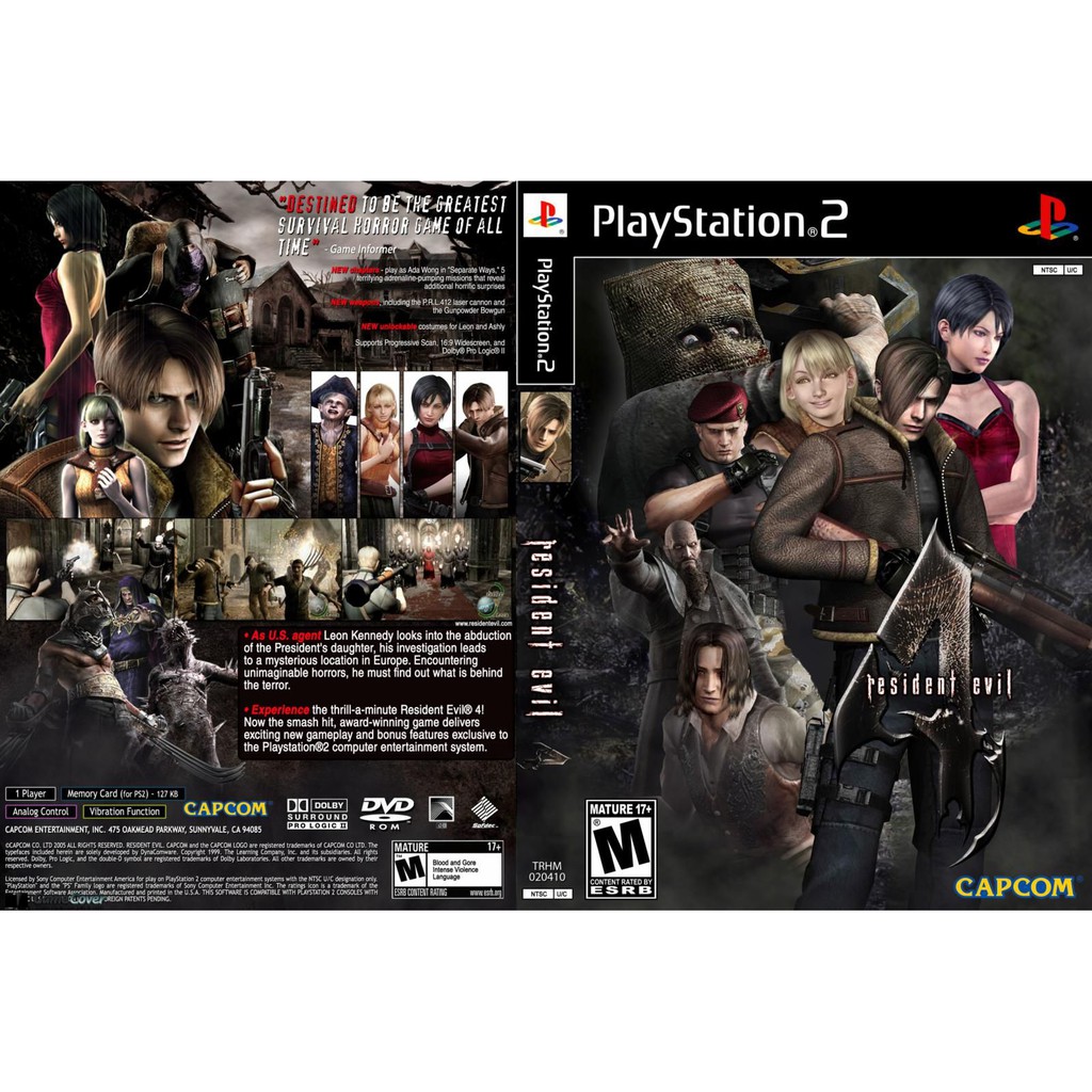 แผ่นเกมส์PS2 เกมยิงซอมบี้ [Resident Evil 4 (USA)]