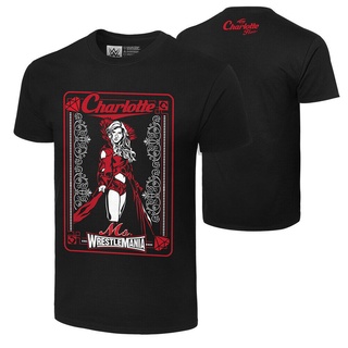 เสื้อยืด ผ้าฝ้าย พิมพ์ลาย Wwe Charlotte Flair Ms Wrestleia สไตล์คลาสสิก สําหรับผู้ชาย RE2WR38203