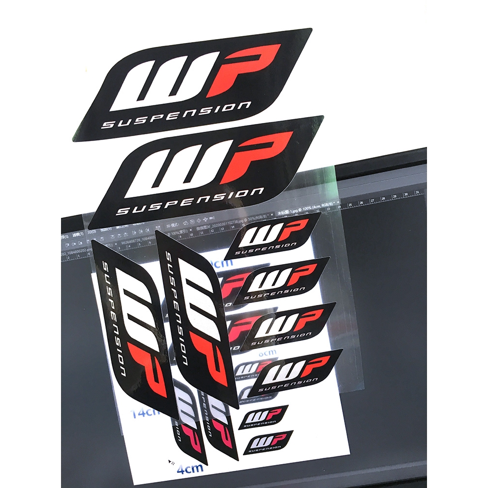 * สต็อกพร้อม * สติกเกอร์โช๊คอัพสะท้อนแสง WP - รูปที่ 2