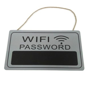 ป้ายรหัส WIFI  PASSWORD JJ0297 แบบยาว