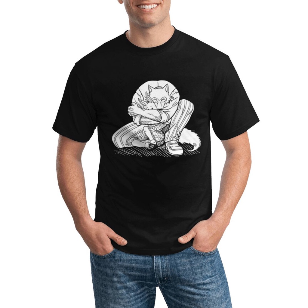 Creative พิมพ์ Essential Slim Beastars Wolf Tops Cool เสื้อยืดผู้ชาย Appreal