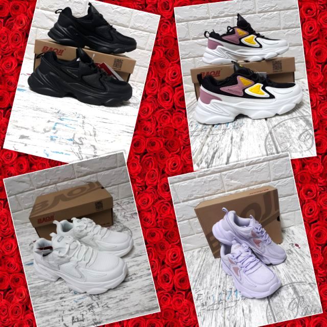 รองเท้าผ้าใบผู้หญิงBAOJI รุ่นBJW629 พื้นนิ่มเบานุ่มสวยมากของมีจำนวนจำกัด