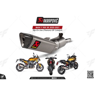 ท่อแต่ง Akrapovic Exhaust Slip-On Line (Titanium) GP Catalytic BMW F 900 XR 2020-2021