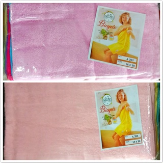 #ยกโหล ผ้าขนหนู เช็ดหน้า ของคอได้ รุ่นยาว ( อย่างดี ) ตรา จักรยาน # ความยาว15*30 # โหล หลายสี พร้อมส่ง