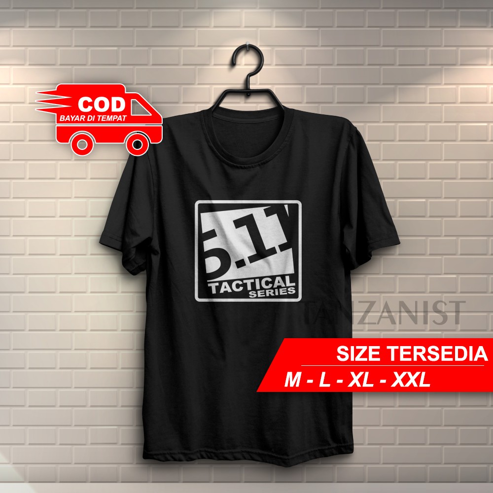 KAOS 5.11 TACTICAL SERIES COTTON COMBED 30S เสื้อยืดกลางแจ้ง BAJU