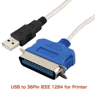 ใส่โค้ด MTCHECK88 ลด 20% 1.5M USB 2.0 To Parallel IEEE 1284 36-Pin Cable For Printer Scanner