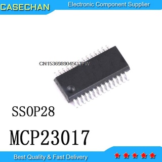 ชิ้นส่วนอิเล็กทรอนิกส์ MCP23017-E/SS SSOP28 MCP23017 10 ชิ้น