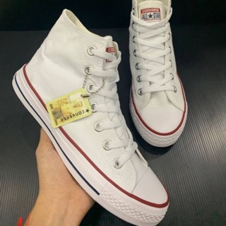 รองเท้า converse all star หุ้มข้อ สีขาว ส่งฟรี EMS