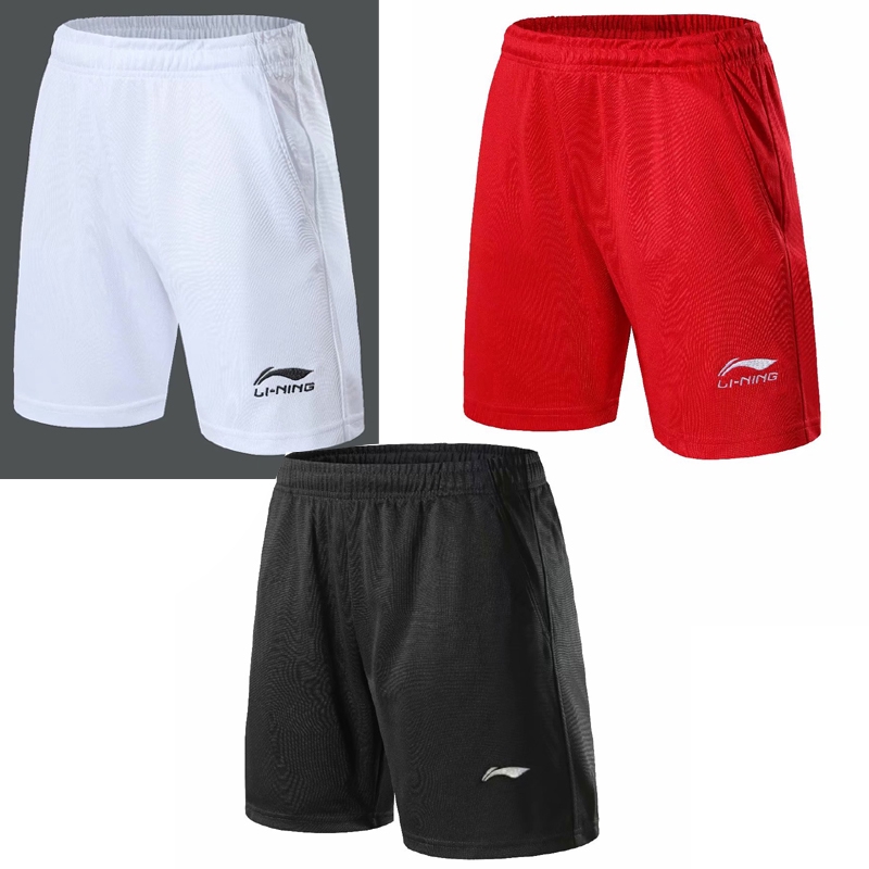 2020 Li Ning ฤดูร้อนใหม่ กางเกงขาสั้นแบดมินตัน กีฬา การฝึกอบรม การแข่งขัน วิ่ง ฟิตเนส กางเกงขาสั้น