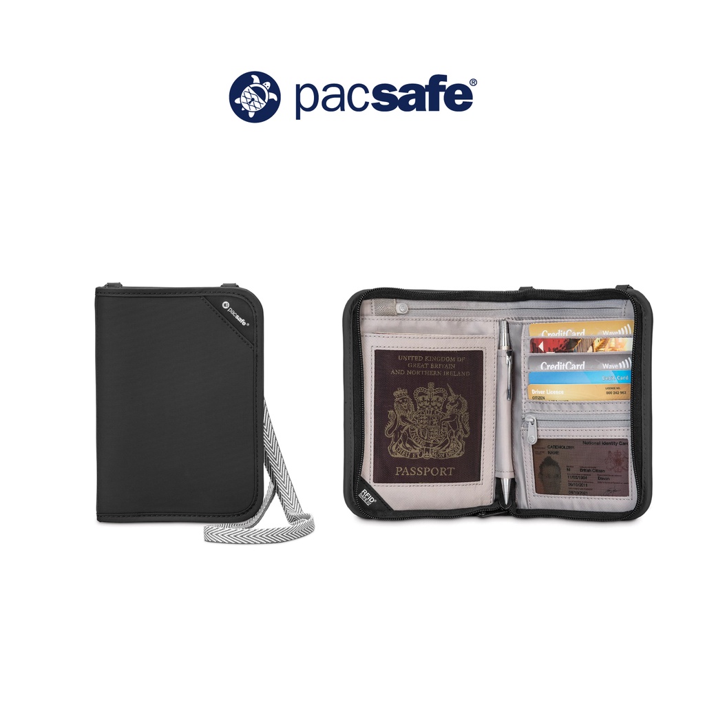 Pacsafe Rfidsafe V150 Anti Theft Rfid Blocking Compact Organiser