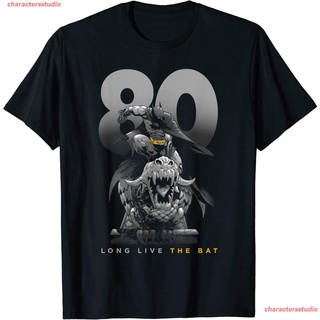 2022 Batman 80 Years Long Live The Bat T-Shirt แบทแมน เสื้อยืดผู้ชาย ดพิมพ์ลาย ดผ้าเด้ง คอกลม แฟชั่น sale