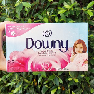 แผ่นหอมอบผ้า ดาวน์นี่ เอพริล เฟรช 240 แผ่น April Fresh, Dryer Sheets 240 Sheets (Downy®) แผ่นปรับผ้านุ่ม แผ่นอบผ้า