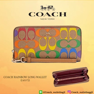 COACH RAINBOW LONG WALLET((4537))