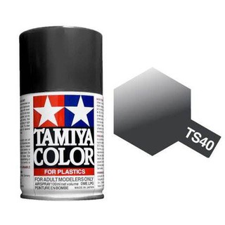 สีสเปรย์ TAMIYA TS-40 Metallic Black (100 ml)