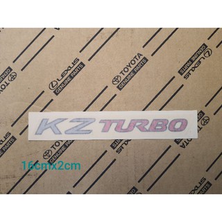 สติกเกอร์ KZ TURBO ใส่ Toyota Tiger ของแท้