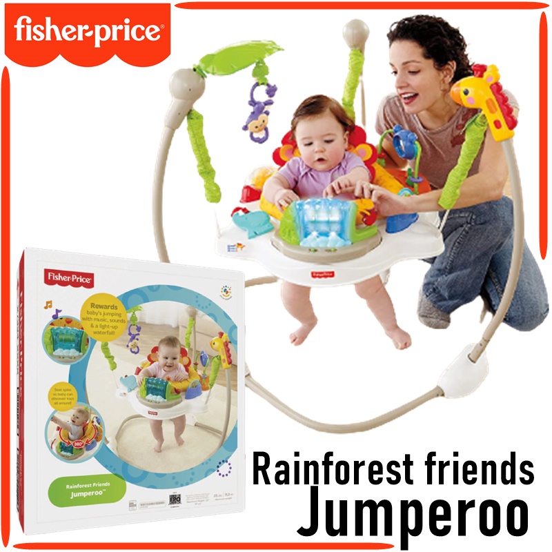 ล้างสต๊อก จั๊มเปอร์ รุ่นใหม่ Fisher Price Jumperoo - Rainforest Friends ลิขสิทธิ์แท้ 100% สินค้าคุณภาพดี สินค้ามือ 1