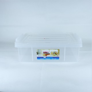 กล่อง พลาสติก ขาว ฝาสี หูล็อค No.1302/ 1303/ 1304/ 1305(สหชัย)