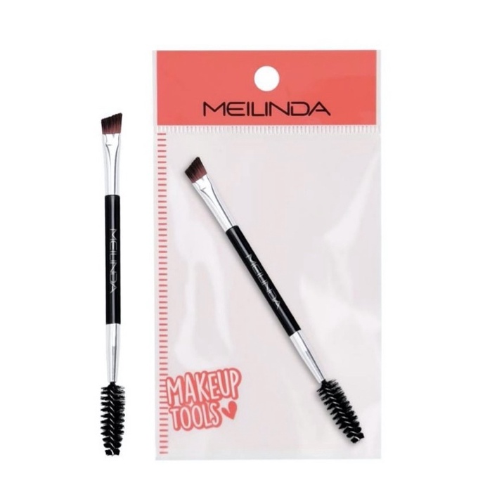แปรงแต่งคิ้ว2หัว Meilinda Duo Head Brow Brush & Spooly MC 4288