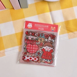kingshopping (KEW244) (ร้านไทย)สติ๊กเกอร์กันน้ำ 1แพ็คละ20แผ่น สติ๊กเกอร์ Sticker PVC (สมุดโน๊ตและกระดาษ สติกเกอร์)