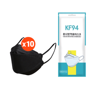 พร้อมส่ง ! หน้ากากเกาหลี KF94 (1 แพ็ค 10 ชิ้น) หน้ากาก 4 ชั้น หน้ากากกันน้ำ หน้ากากเกาหลี ถ่ายจากสินค้าจริง แมสเกาหลี