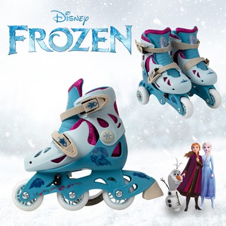 ใหม่ล่าสุด รองเท้า โรลเลอร์เบลด Disney Frozen 2 Convertible 2-in-1 Kids Skates, Junior Size 6-9 Roller Blade