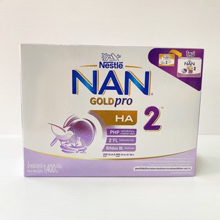 แนน โกลด์โปรเอชเอ สูตร2 Nan 2 Goldpro H.A. 1400g (700กรัม×2กล่อง) โฉมใหม่