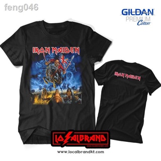 ♗℡℡‍♀Iron Maiden England  88 Rock Metal Band เสื้อยืด Gildan ผ้าฝ้ายพรีเมี่ยม 100% by localbrandktT SHIRT