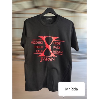 เสื้อยืดวงร็อก เสื้อยืดวงในตำนาน X-Japan เสื้อยืด  T-shirt เกรดA