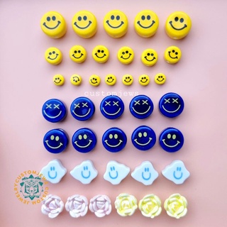 ราคา(ราคาส่ง6.-) ลูกปัด เซรามิก ลูกปัดเซรามิก ลูกปัดหน้ายิ้ม Smiley สมายลี่ กุหลาบ หน้ายิ้ม