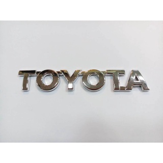 B.S.D โลโก้ TOYOTA ตัวชุปโครมเมี่ยม 14×2.5cm