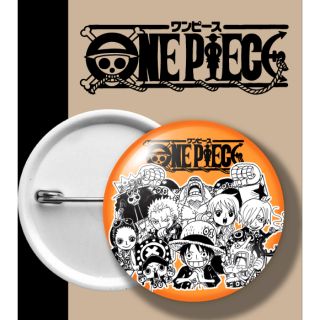 ONEPIECE BADGE เข็มกลัด วันพีช ส้ม ORANGE