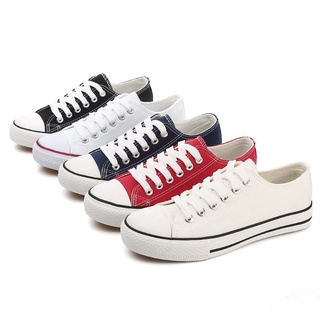 （Sneakers）รองเท้า​ผ้าใบ​ทรงConverse   รองเท้าผ้าใบผูกเชือก รองเท้าผ้าใบหญิง （35-44 หลา） SF4362