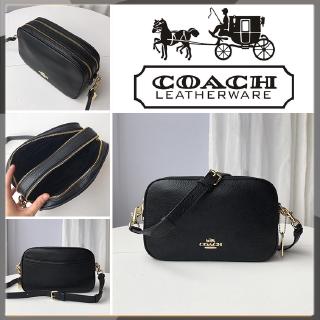 【HOT】COACH แท้ 100% ใหม่ F39856 กระเป๋าผู้หญิงกระเป๋าสะพายไหล่กระเป๋าสะพายข้างโซ่ซิปกระเป๋าสี่เหลี่ยมเล็ก