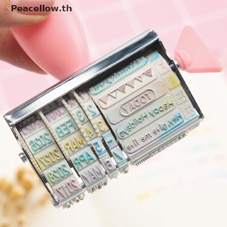 【Peacellow】แผ่นแสตมป์หมึก แบบพกพา สําหรับตกแต่งสมุดภาพ การ์ด DIY