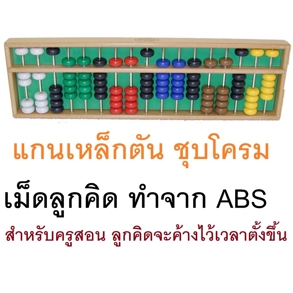 RELUX ลูกคิดจินตคณิตสำหรับใช้สอน 17 หลัก ลูกคิดจะไม่ร่วงเมื่อเวลาตั้งขึ้น ลูกคิดญี่ปุ่น MDF-5170