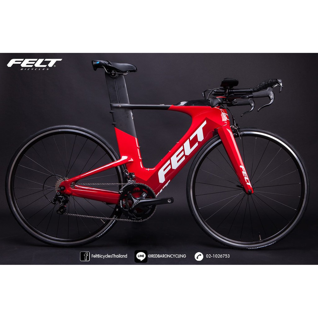ชุดเฟรมจักรยานไตรกีฬา FELT  รุ่น IA16  สีแดง