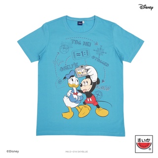 เสื้อแตงโม (SUIKA) - เสื้อยืดคอกลม แขนสั้น ลาย MICKEY AND DONALD SELFIE ( MK.O-014 )